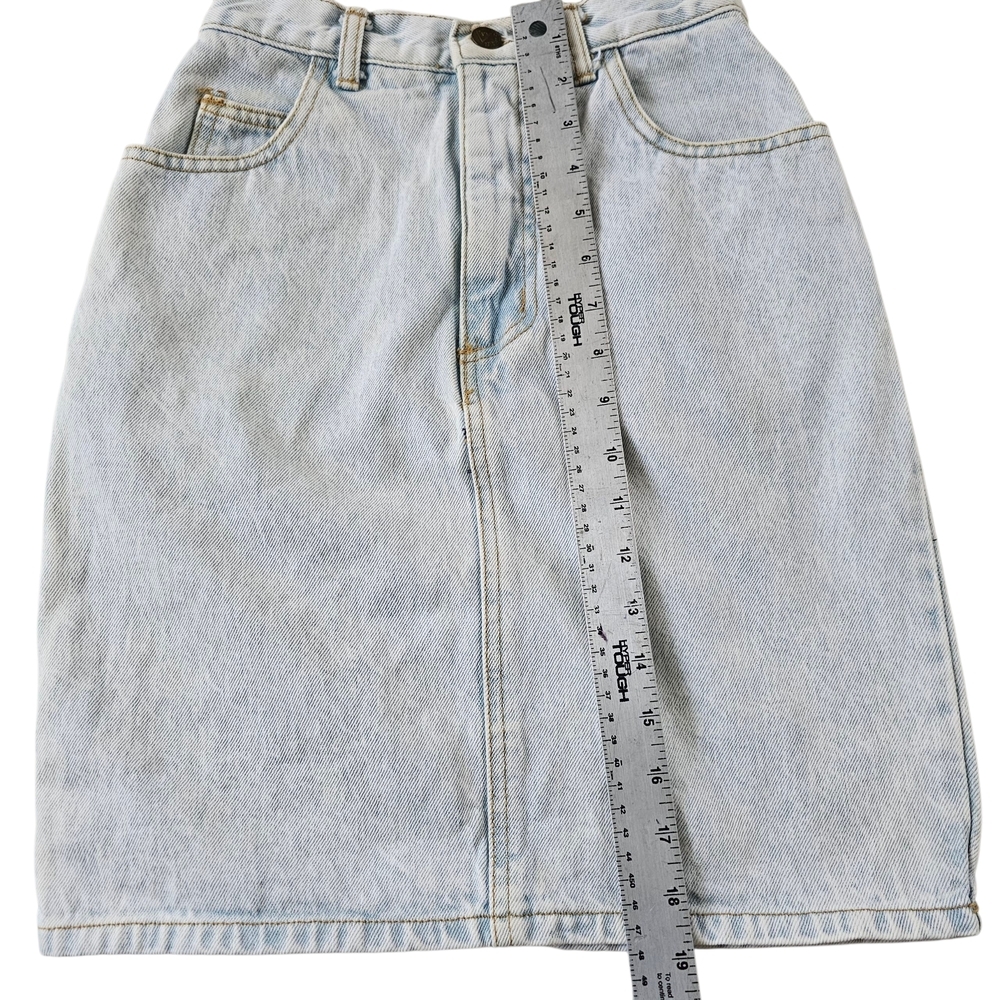 Guess Light Wash Denim Pencil Skirt - Picture 5 of 6